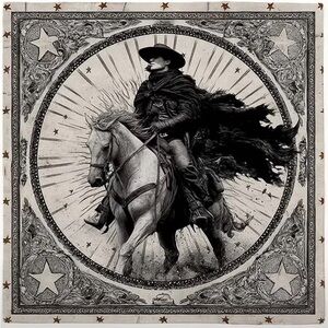 Western Cowboy Horse Riding Square Scarf | 27.5”